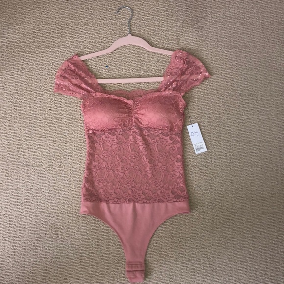 pink lace body suit - Picture 1 of 5